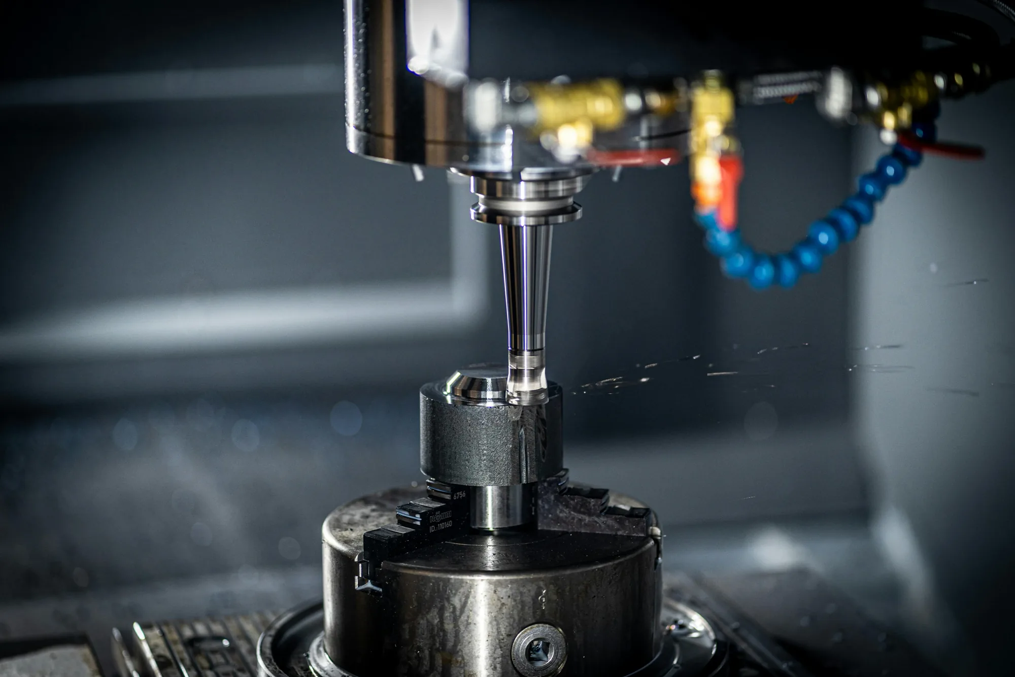CNC milling machine at work in our own Leuven workshop